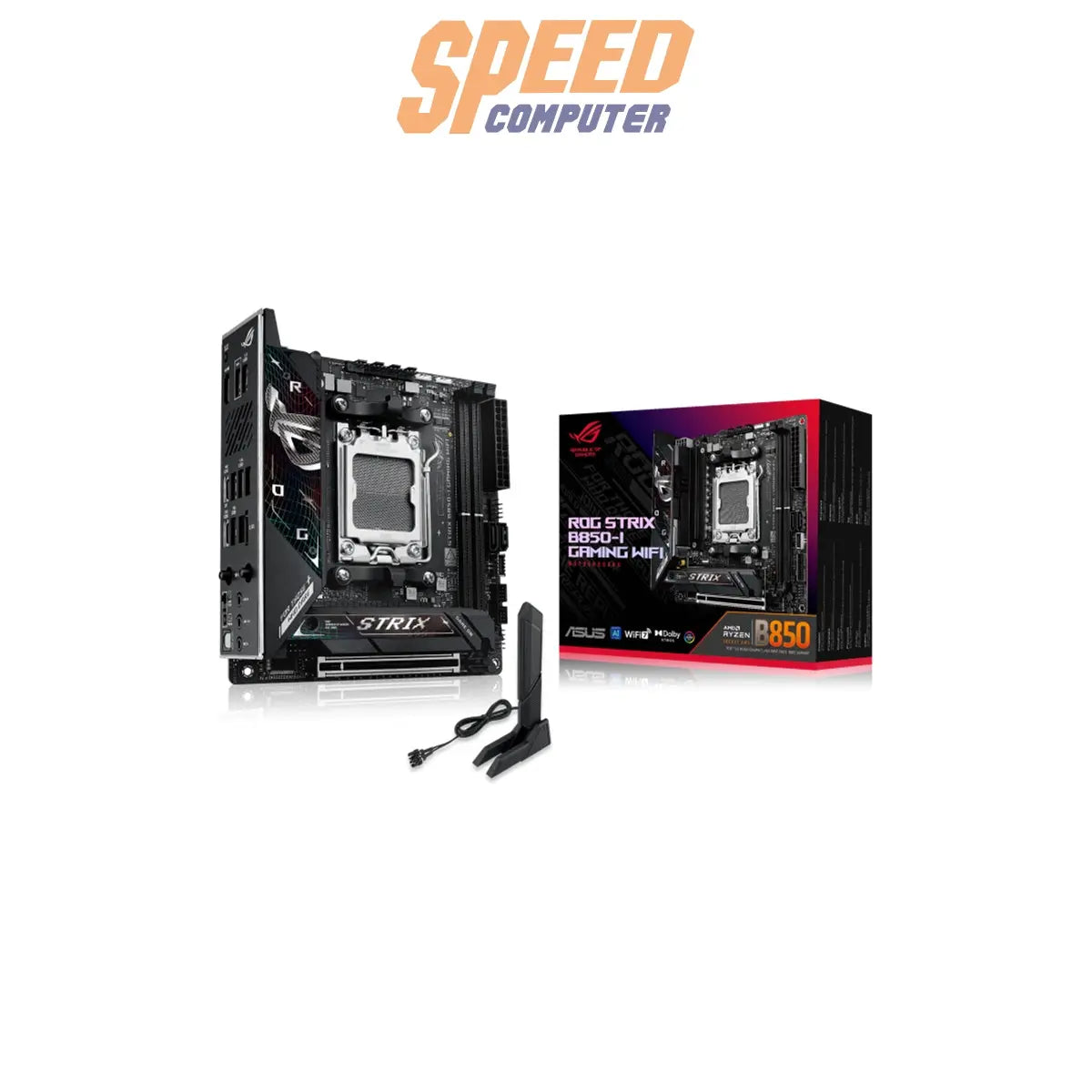 เมนบอร์ด Asus ROG STRIX B850-I GAMING WIFI AM5 - SpeedCom