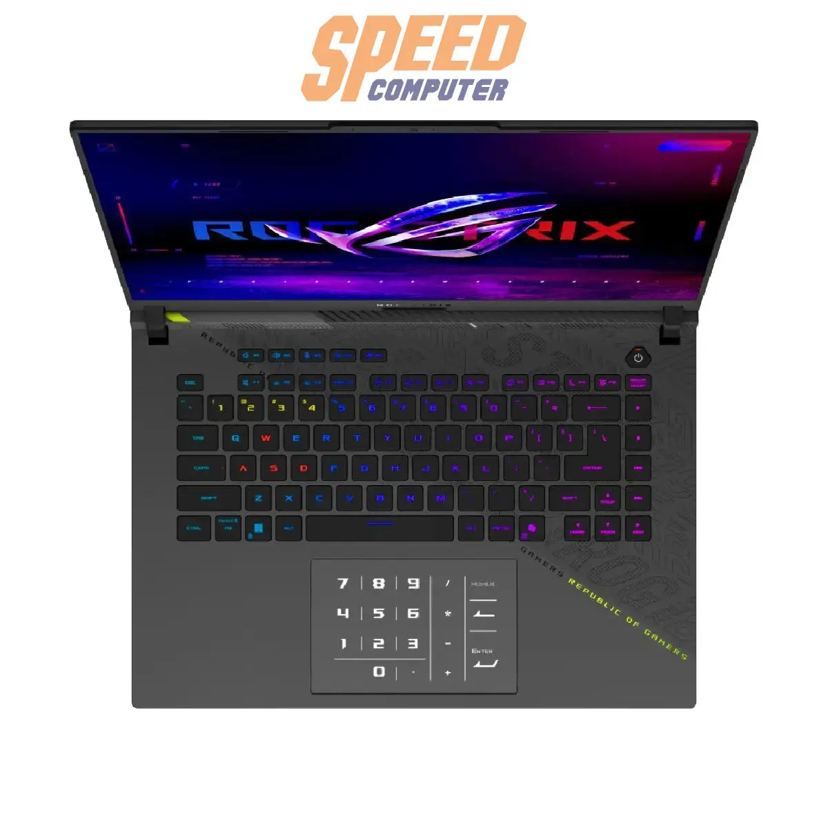 โน๊ตบุ๊ค Asus ROG Strix G16 G614FR-S5100W Ryzen 9 (Volt Green)SpeedCom
