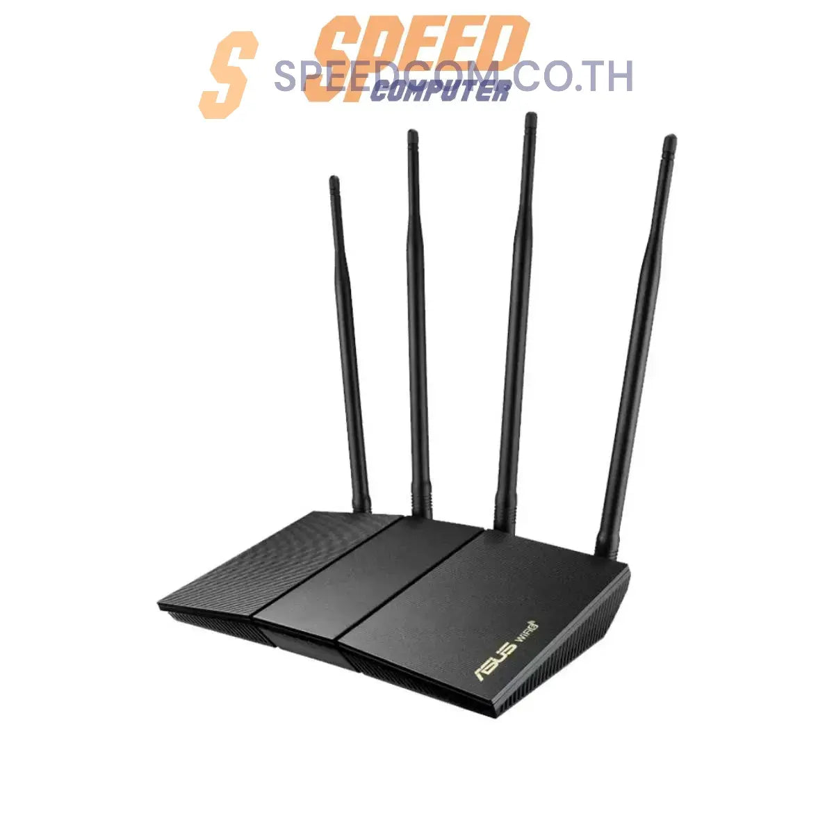 เราเตอร์ Asus RT-AX1800HP V2 สีดำ มาตรฐาน Wi-Fi 6 ความเร็วสูง รองรับการเชื่อมต่อพร้อมกันหลายอุปกรณ์ เหมาะสำหรับใช้งานในบ้านและสำนักงาน