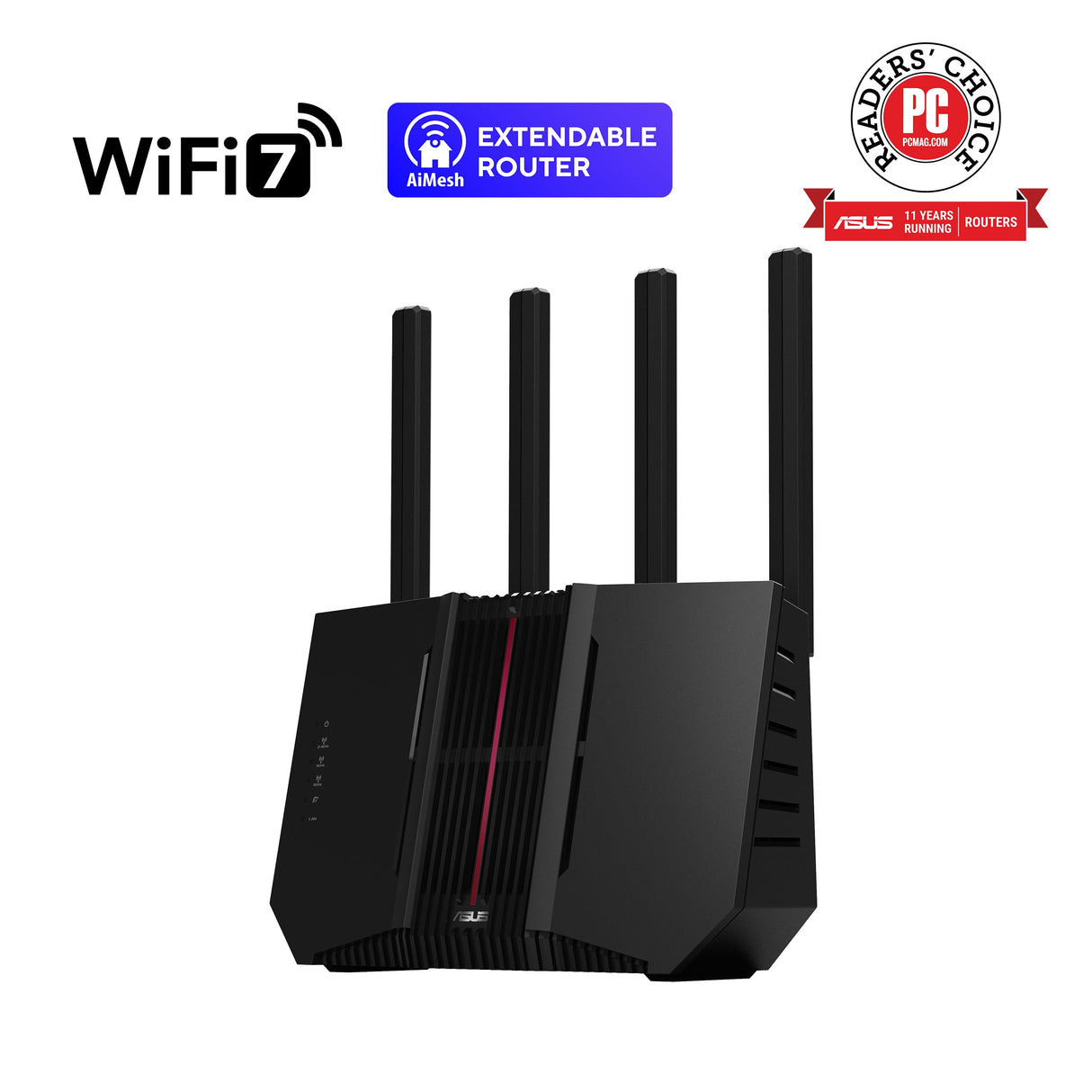 เราเตอร์ Asus RT-BE92U Tri-band WiFi 7 Router สีดำSpeedCom