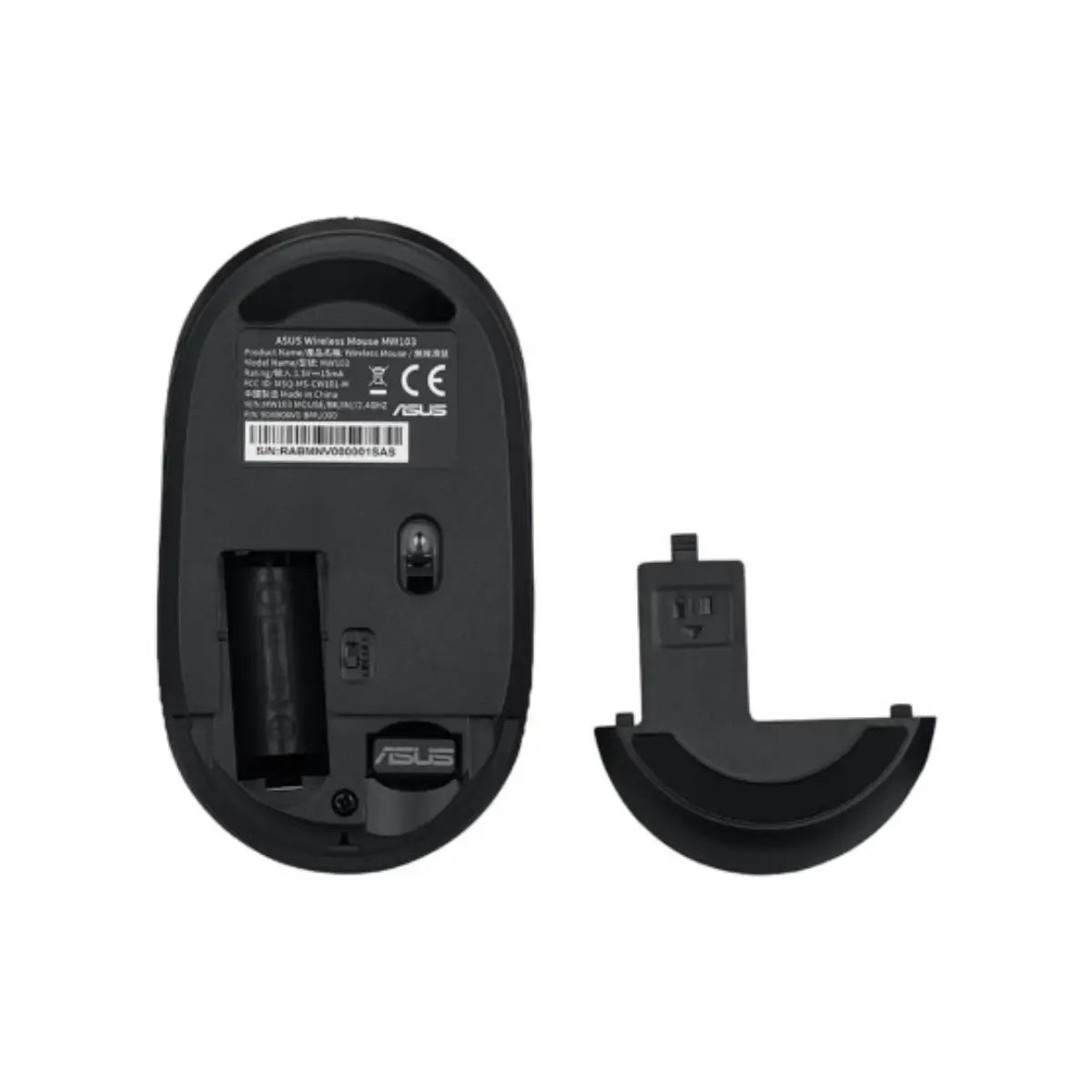 เมาส์ไร้สาย Asus Silent Mouse MW103 สีดำ - SpeedCom