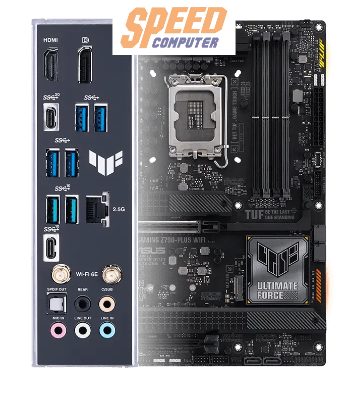 เมนบอร์ด Asus TUF GAMING A620M PLUS WIFI AM5 - SpeedCom