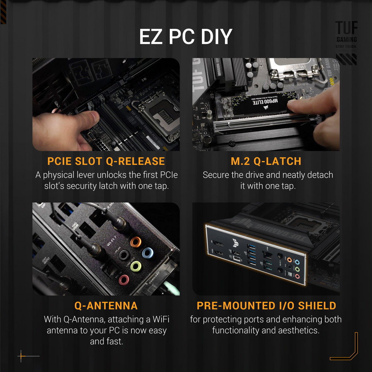 เมนบอร์ด Asus TUF GAMING B860M PLUS WiFi DDR5 LGA1851SpeedCom
