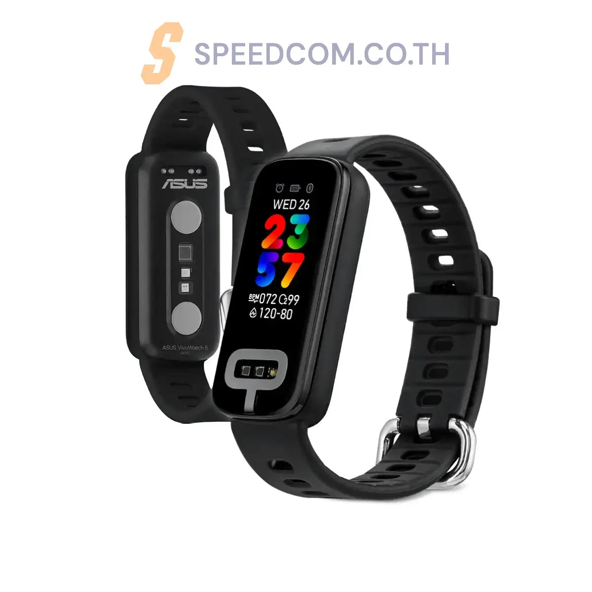 นาฬิกาสมาร์ทวอทช์ Asus VivoWatch 6 AERO (HC-CO6) AMOLED สีดำ - SpeedCom