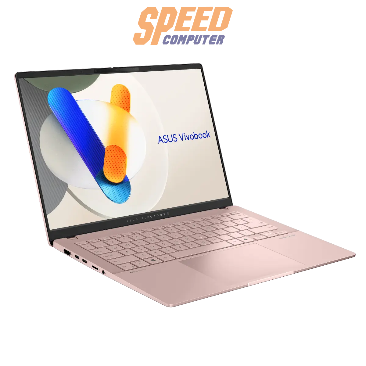 โน๊ตบุ๊ค Asus Vivobook S14 D5406KA - ROSE792WA Ryzen AI 7 สีชมพู่ (Rose Gold) - SpeedCom