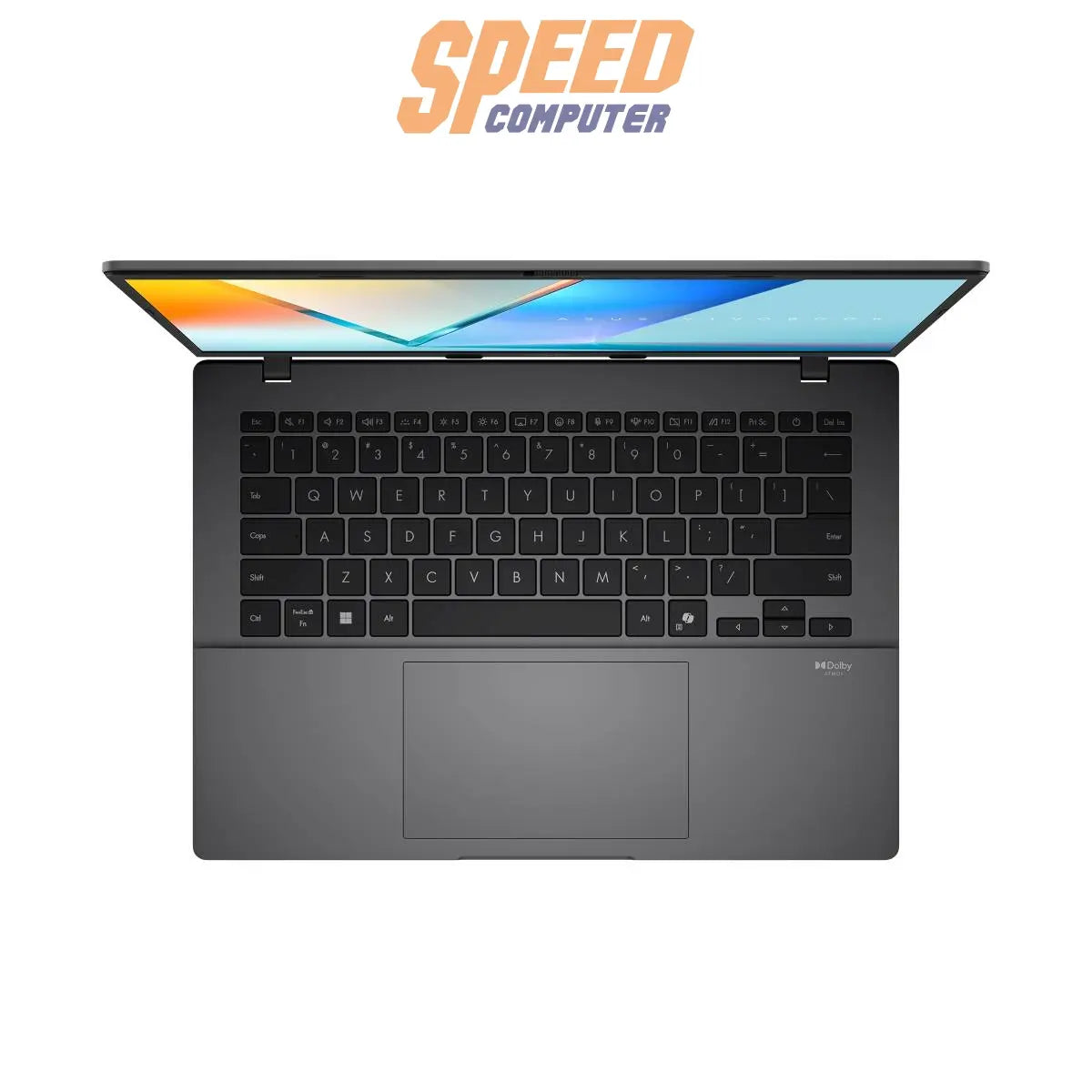 โน๊ตบุ๊ค Asus Vivobook S14 รุ่น S3407CA-LY729WA มาพร้อมชิป Intel Core Ultra 7 255H ดีไซน์บางเบา สีเทา Matte Gray เหมาะสำหรับทำงาน มัลติทาสก์ และพกพา
