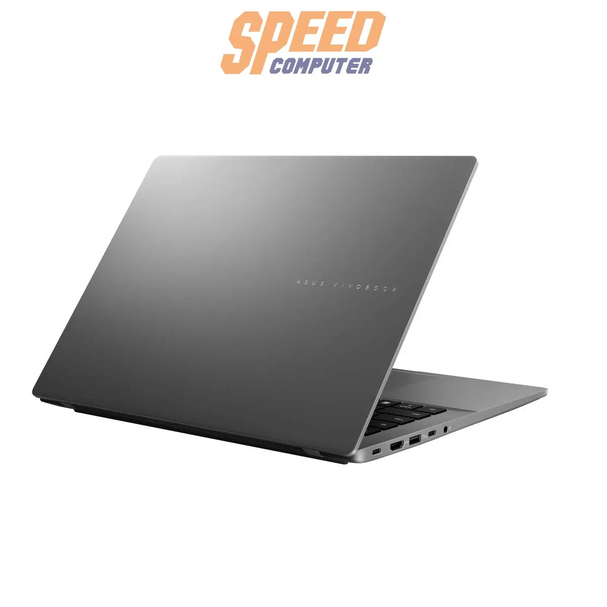 โน๊ตบุ๊ค Asus Vivobook S14 รุ่น S3407CA-LY729WA มาพร้อมชิป Intel Core Ultra 7 255H ดีไซน์บางเบา สีเทา Matte Gray เหมาะสำหรับทำงาน มัลติทาสก์ และพกพา
