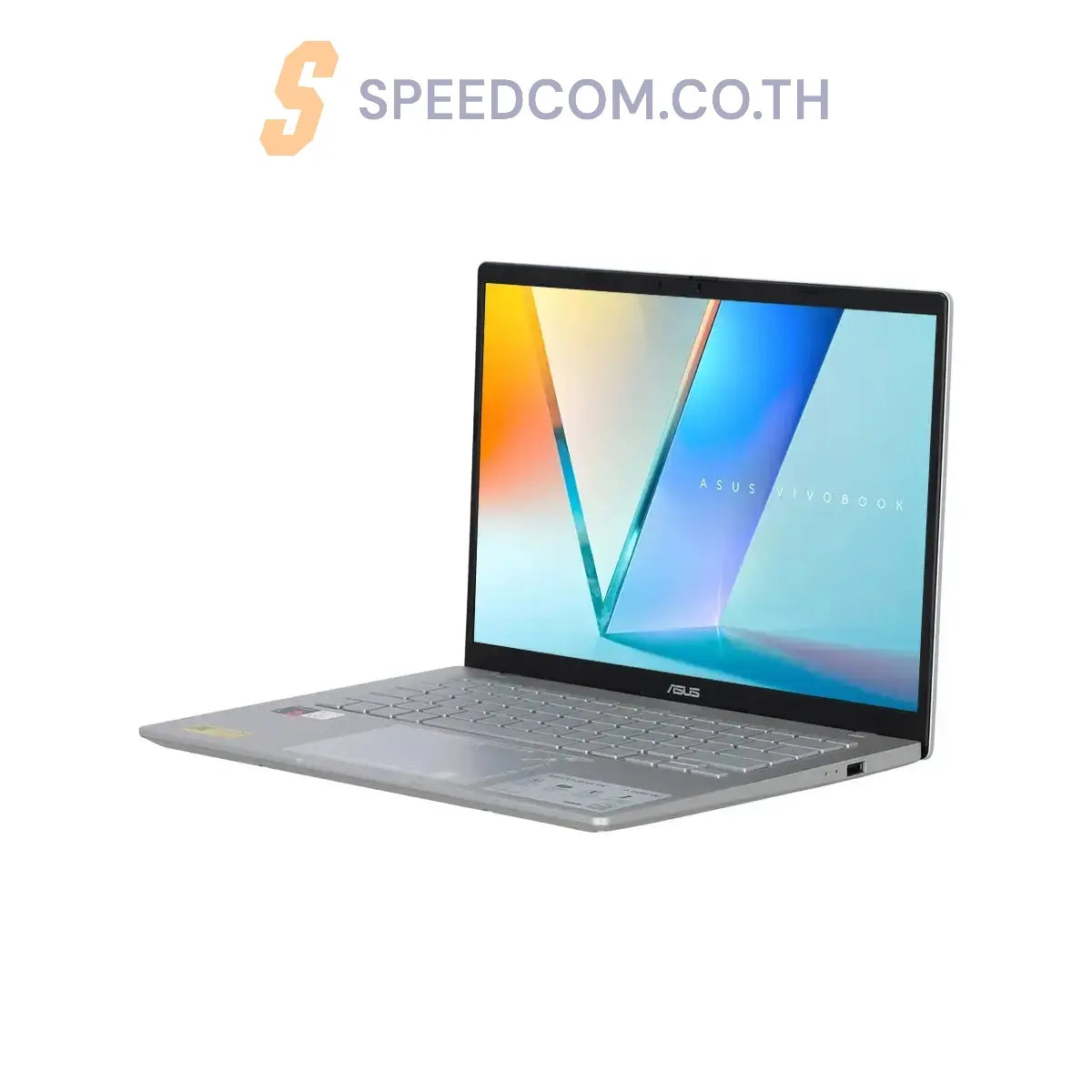โน๊ตบุ๊ค Asus Vivobook S14 S3407QA-OLED053WA Snapdragon X สีเงิน(Cool silver)