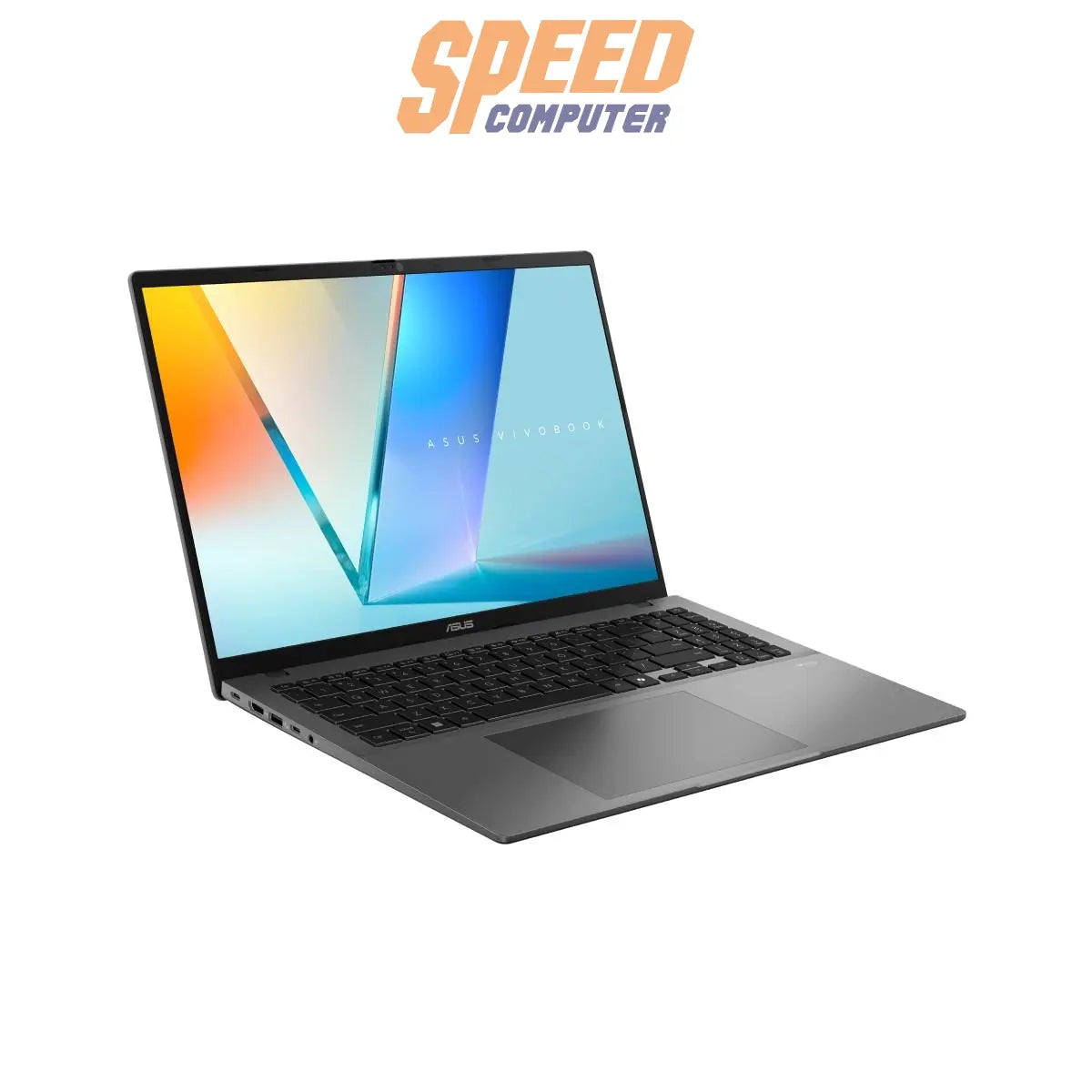 โน๊ตบุ๊ค Asus Vivobook S16 รุ่น S3607CA-RP719WA ชิป Intel Core Ultra 7 255H หน้าจอใหญ่ 16 นิ้ว ดีไซน์บางเบา สีเทา Matte Gray เหมาะสำหรับงานมัลติทาสก์และพกพา