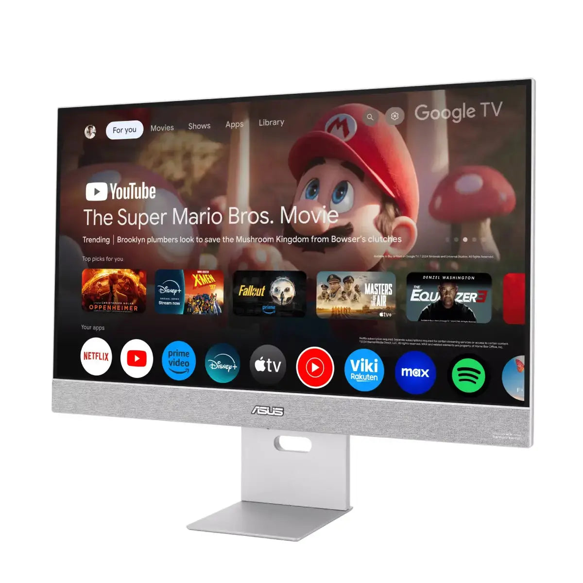 สมาร์ทมอนิเตอร์ Asus ZenScreen Smart MS27UC 27.0" IPS 60Hz สีขาว - SpeedCom