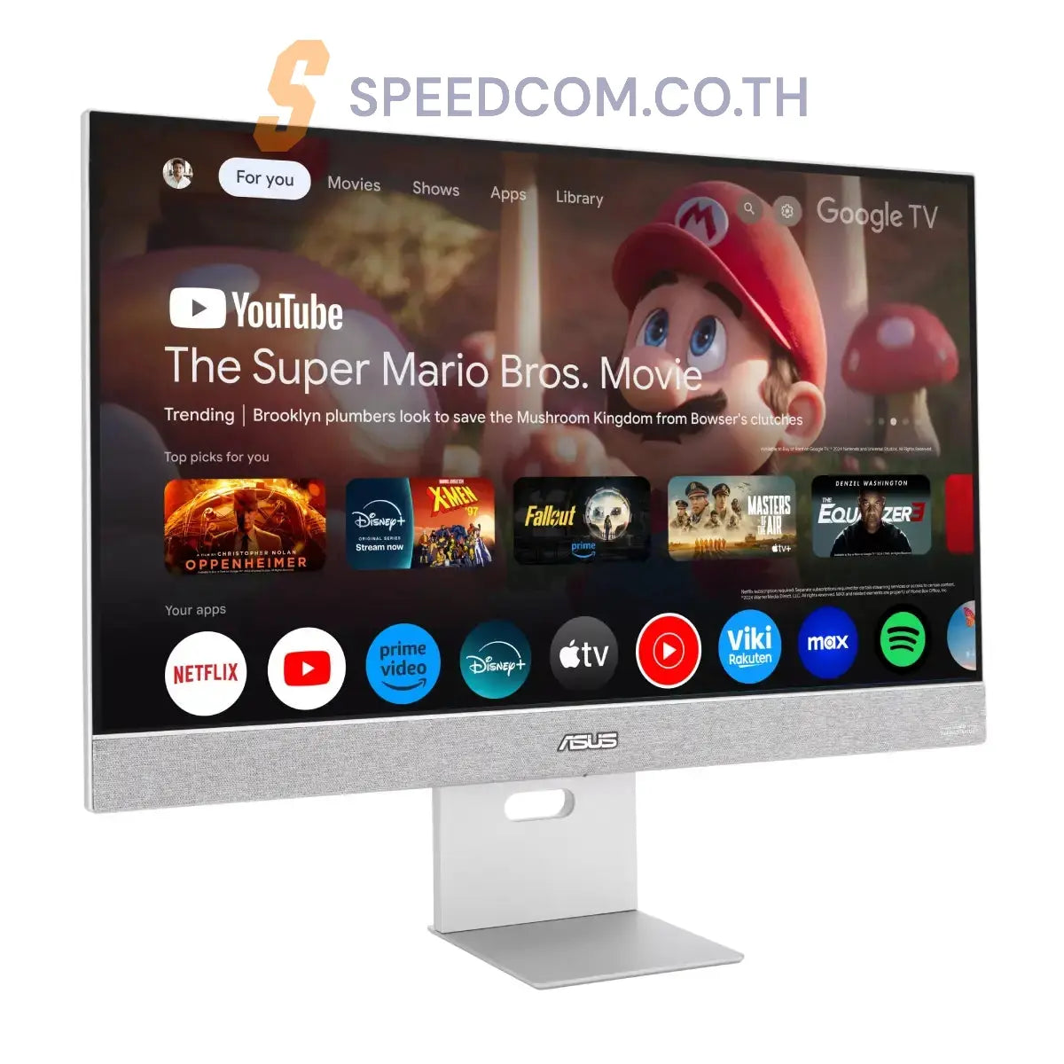 สมาร์ทมอนิเตอร์ Asus ZenScreen Smart MS27UC 27.0" IPS 60Hz สีขาว - SpeedCom