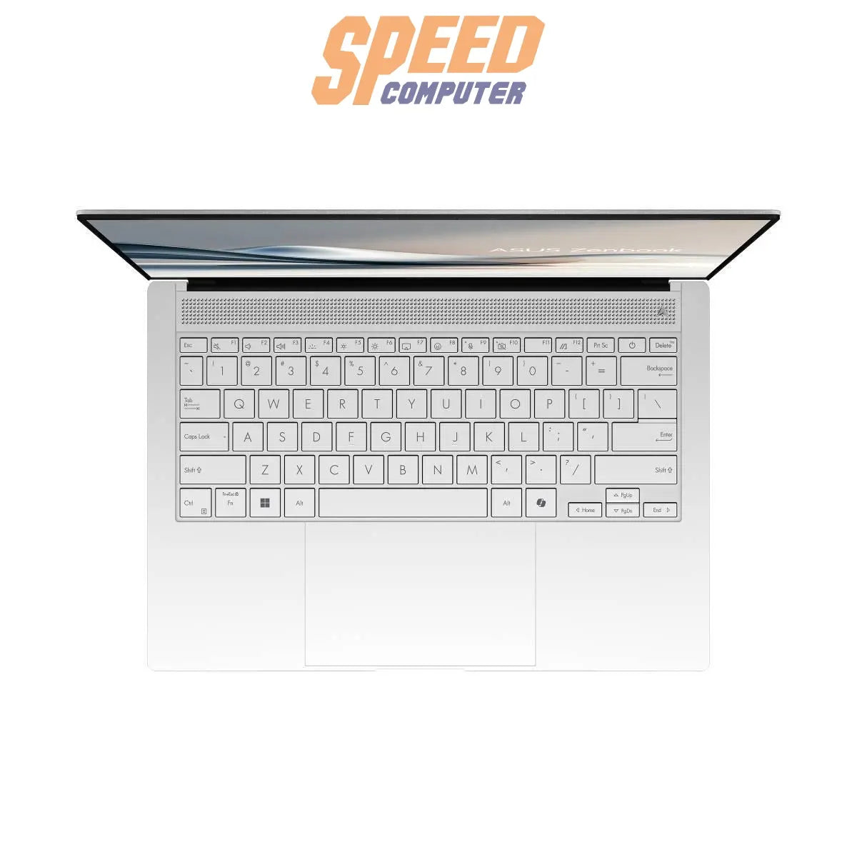 โน๊ตบุ๊ค Asus Zenbook S 14 OLED UX5406SA - PV777WA Ultra 7 สีขาว (Scandinavian White) - SpeedCom