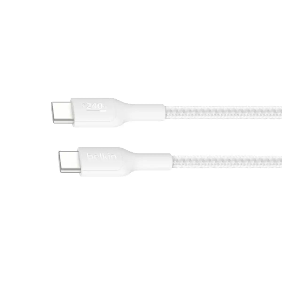 สายชาร์จ Belkin BoostCharge USB-C to USB-C Braided 240W 2m สีขาว