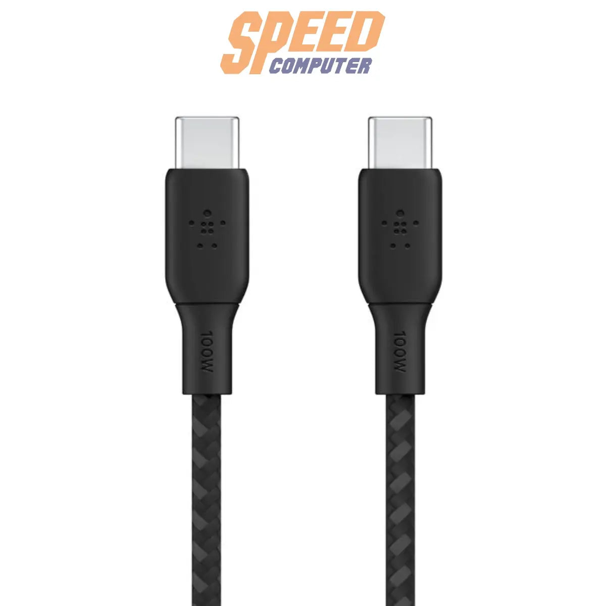 สายชาร์จ Belkin BoostCharge USB-C to USB-C รองรับกำลังไฟ 100W สำหรับชาร์จเร็ว อุปกรณ์ USB-C สีดำ