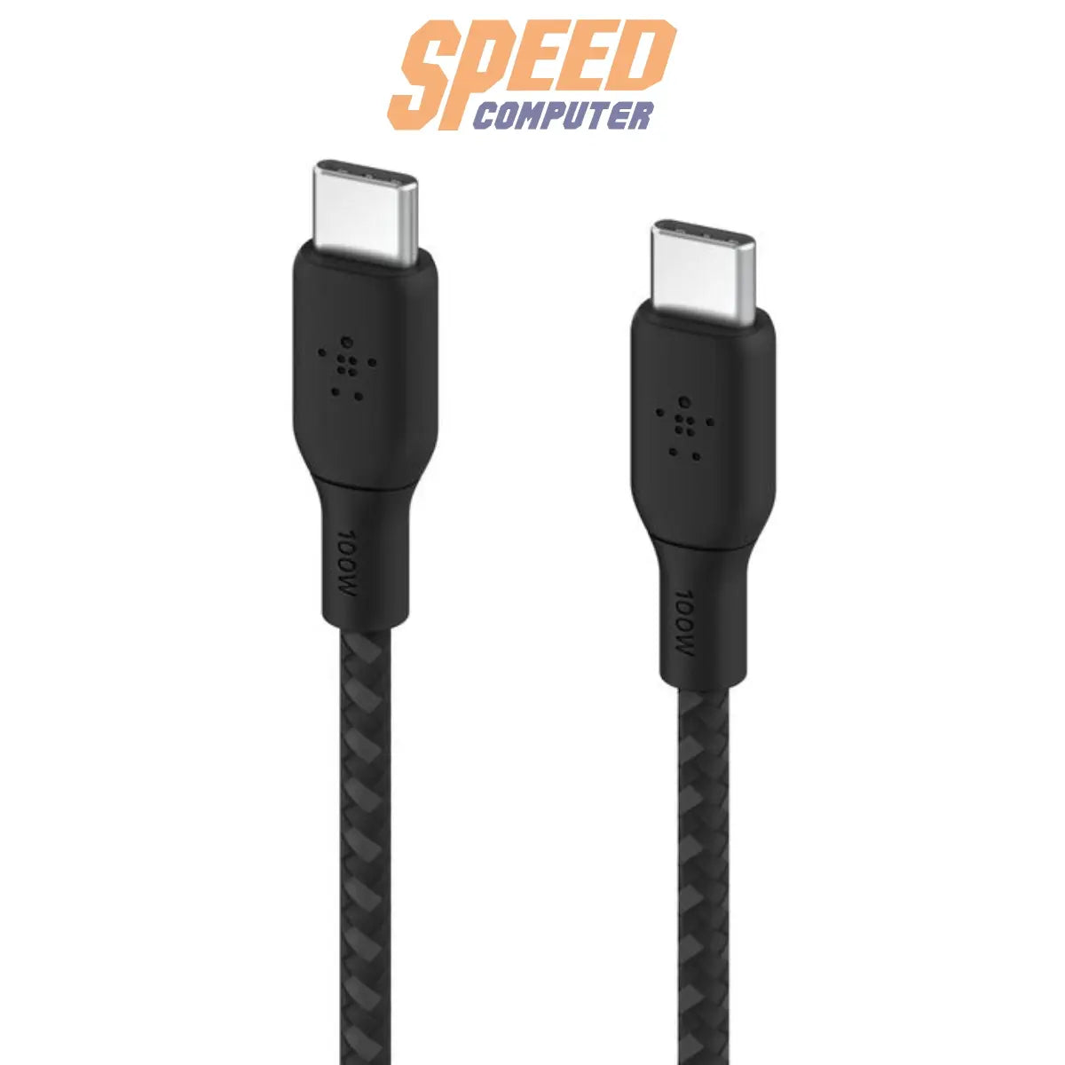 สายชาร์จ Belkin BoostCharge USB-C to USB-C รองรับกำลังไฟ 100W สำหรับชาร์จเร็ว อุปกรณ์ USB-C สีดำ