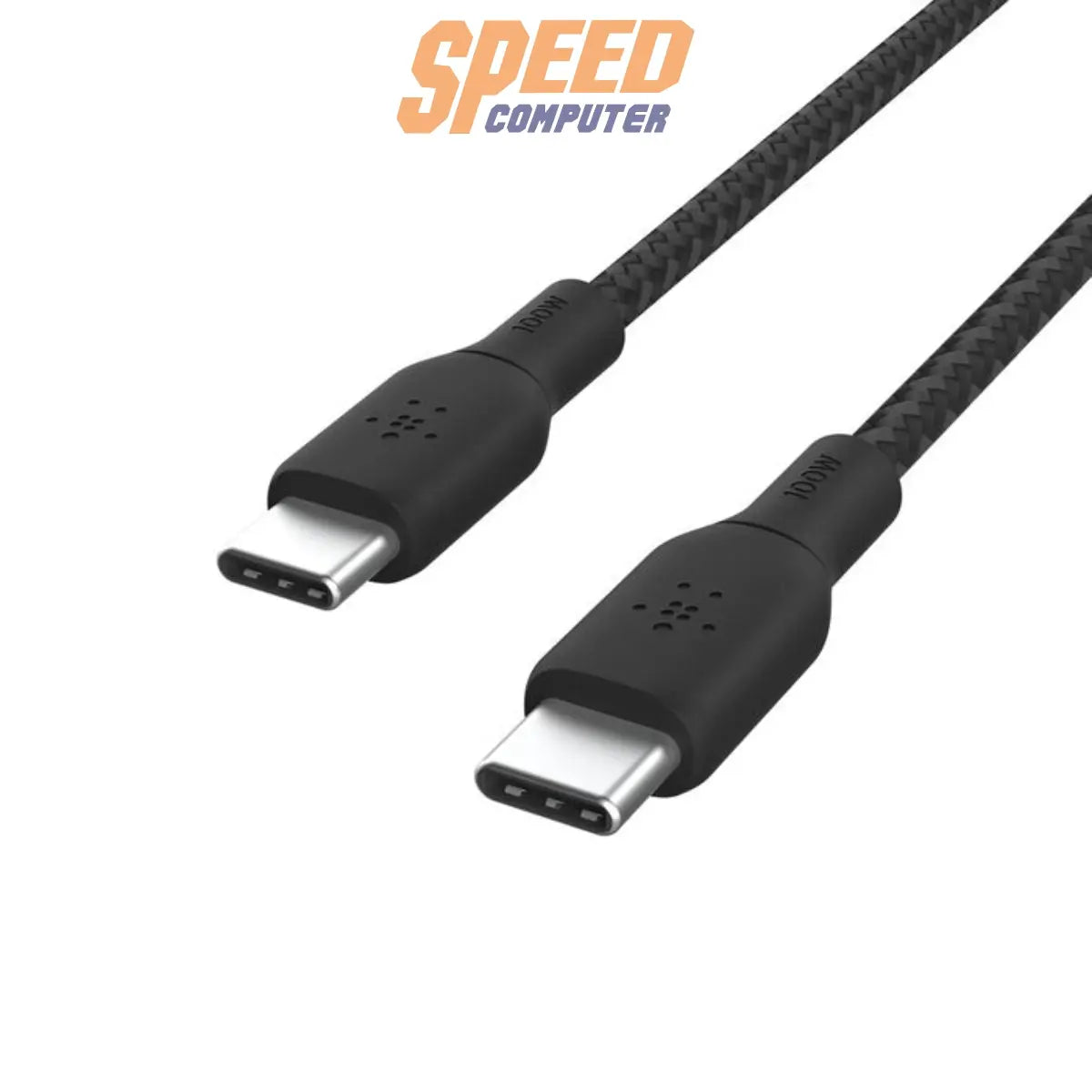 สายชาร์จ Belkin BoostCharge USB-C to USB-C รองรับกำลังไฟ 100W สำหรับชาร์จเร็ว อุปกรณ์ USB-C สีดำ