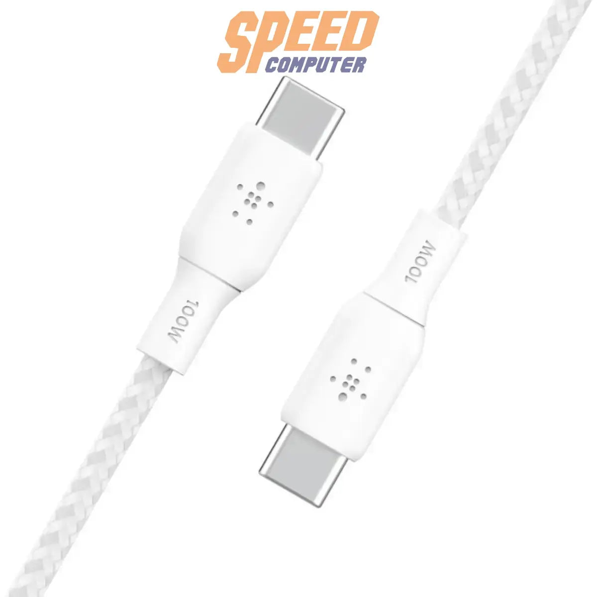 สายชาร์จ Belkin BoostCharge USB-C to USB-C รองรับกำลังไฟ 100W สำหรับชาร์จเร็ว อุปกรณ์ USB-C สีดำ