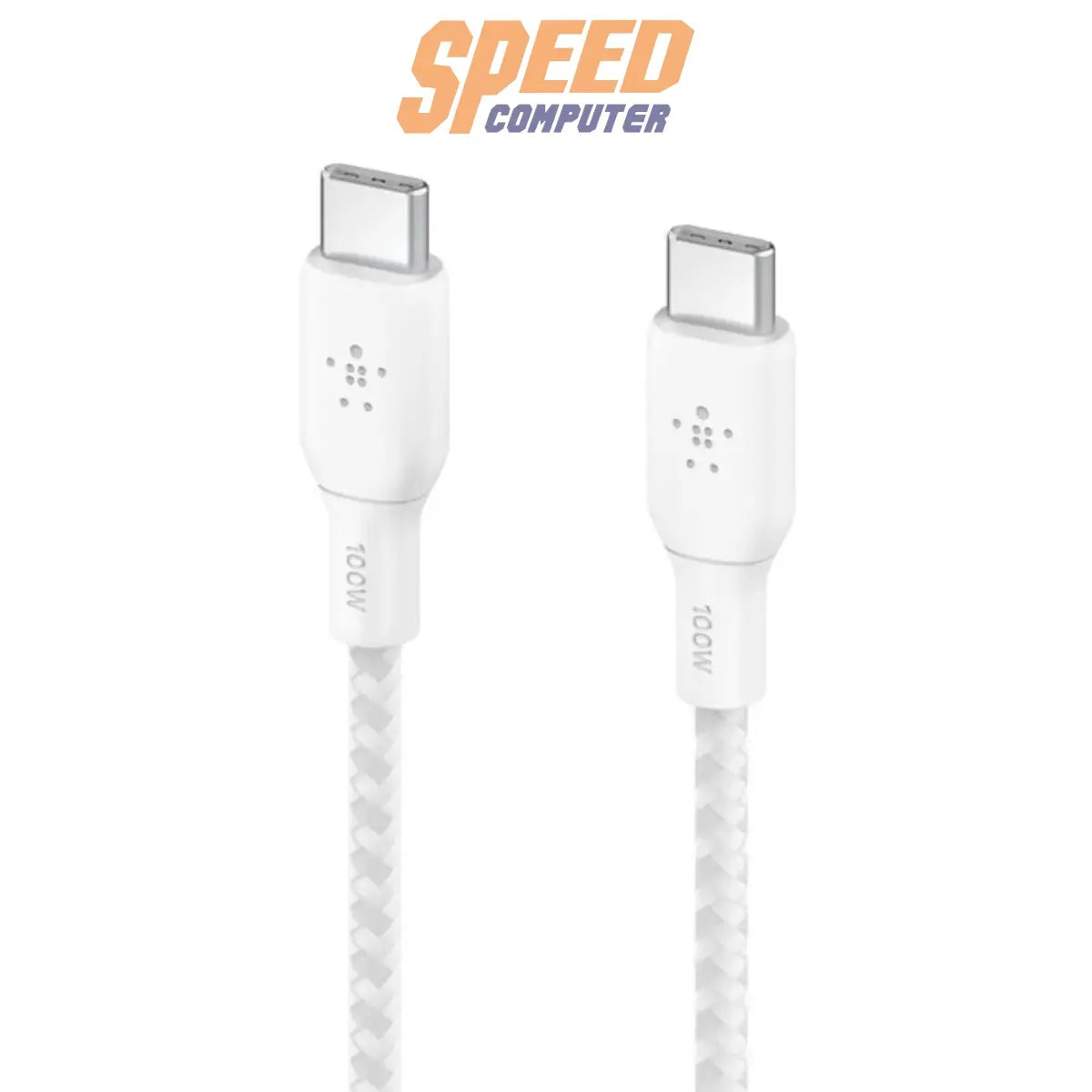 สายชาร์จ Belkin BoostCharge USB-C to USB-C รองรับกำลังไฟ 100W สำหรับชาร์จเร็ว อุปกรณ์ USB-C สีดำ