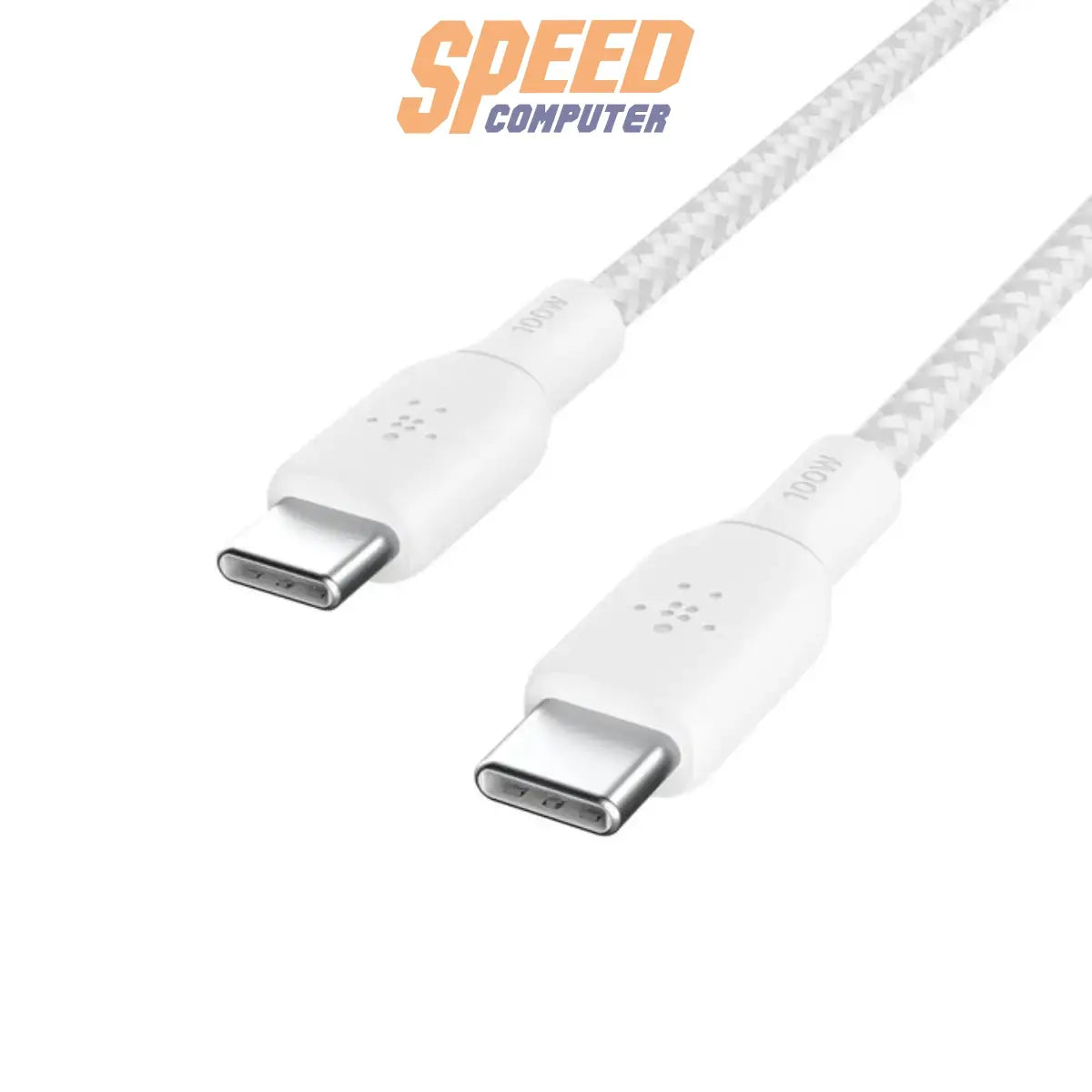 สายชาร์จ Belkin BoostCharge USB-C to USB-C รองรับกำลังไฟ 100W สำหรับชาร์จเร็ว อุปกรณ์ USB-C สีดำ