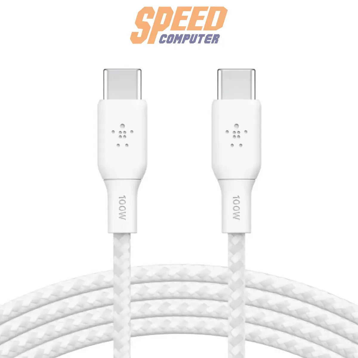 สายชาร์จ Belkin BoostCharge USB-C to USB-C รองรับกำลังไฟ 100W สำหรับชาร์จเร็ว อุปกรณ์ USB-C สีดำ