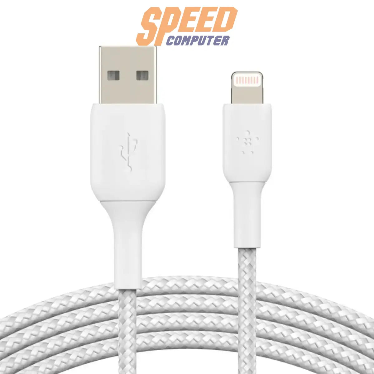 สายชาร์จสั้น Belkin USB-A to Lightning ยาว 15 เซนติเมตร รุ่น CAA002BT0MBK สำหรับอุปกรณ์ Apple