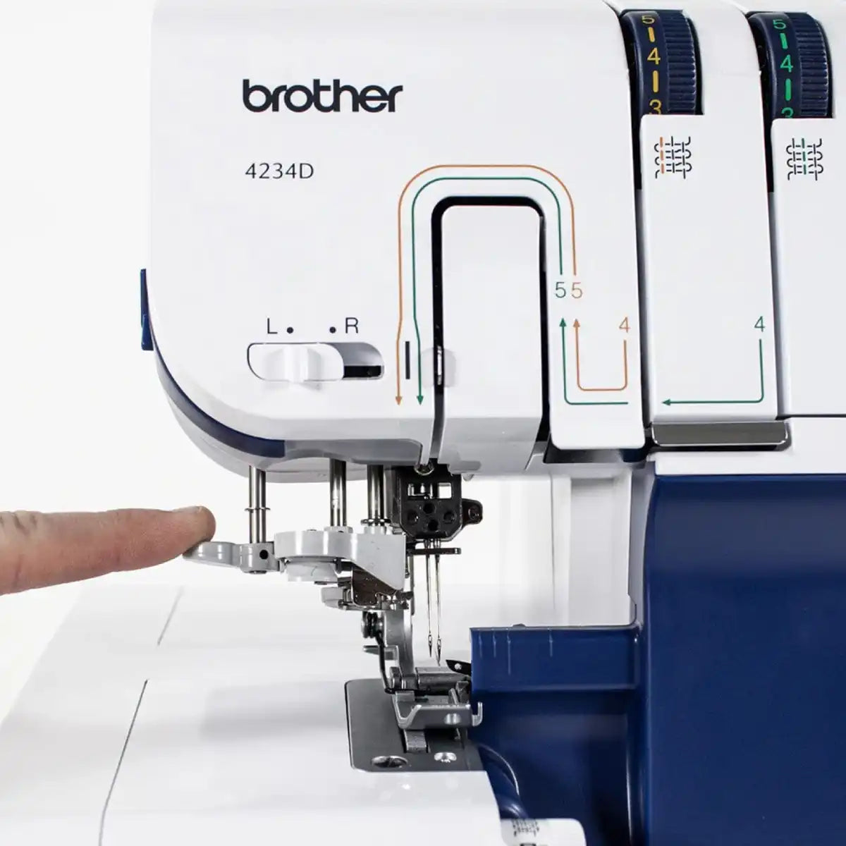 จักรโพ้งแซกริมผ้า Brother 4234D สีขาวSpeedCom