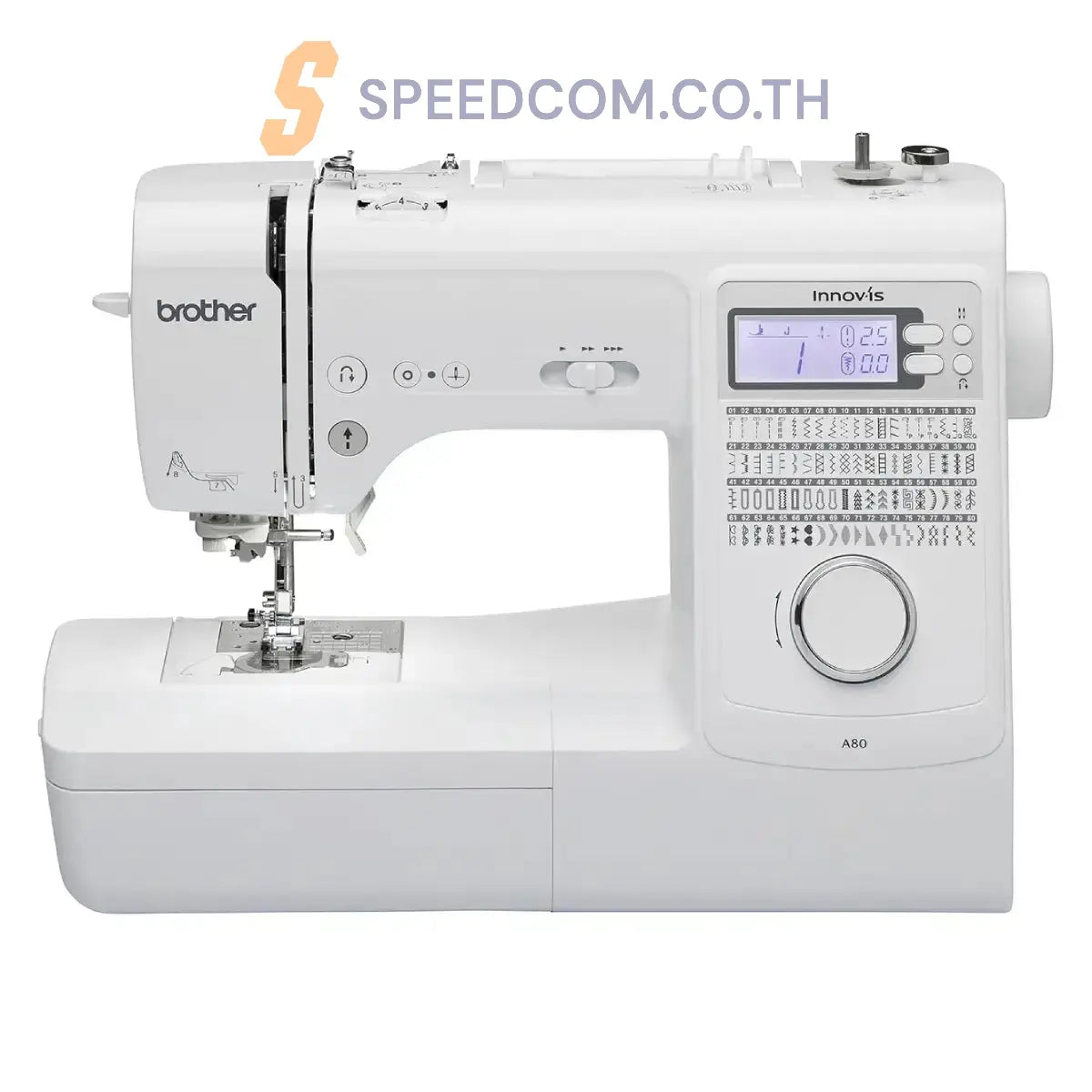จักรเย็บผ้าระบบคอมพิวเตอร์ Brother A80 สีขาว