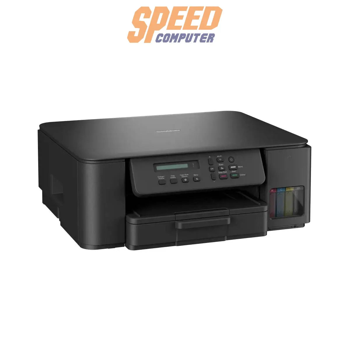 ปริ้นเตอร์อิงค์เจ็ท Brother รุ่น DCP-T530DW สีดำ ระบบแท็งก์หมึกไร้สาย พิมพ์ สแกน ถ่ายเอกสาร รองรับ Wi-Fi เหมาะสำหรับใช้งานในบ้านและสำนักงานขนาดเล็ก