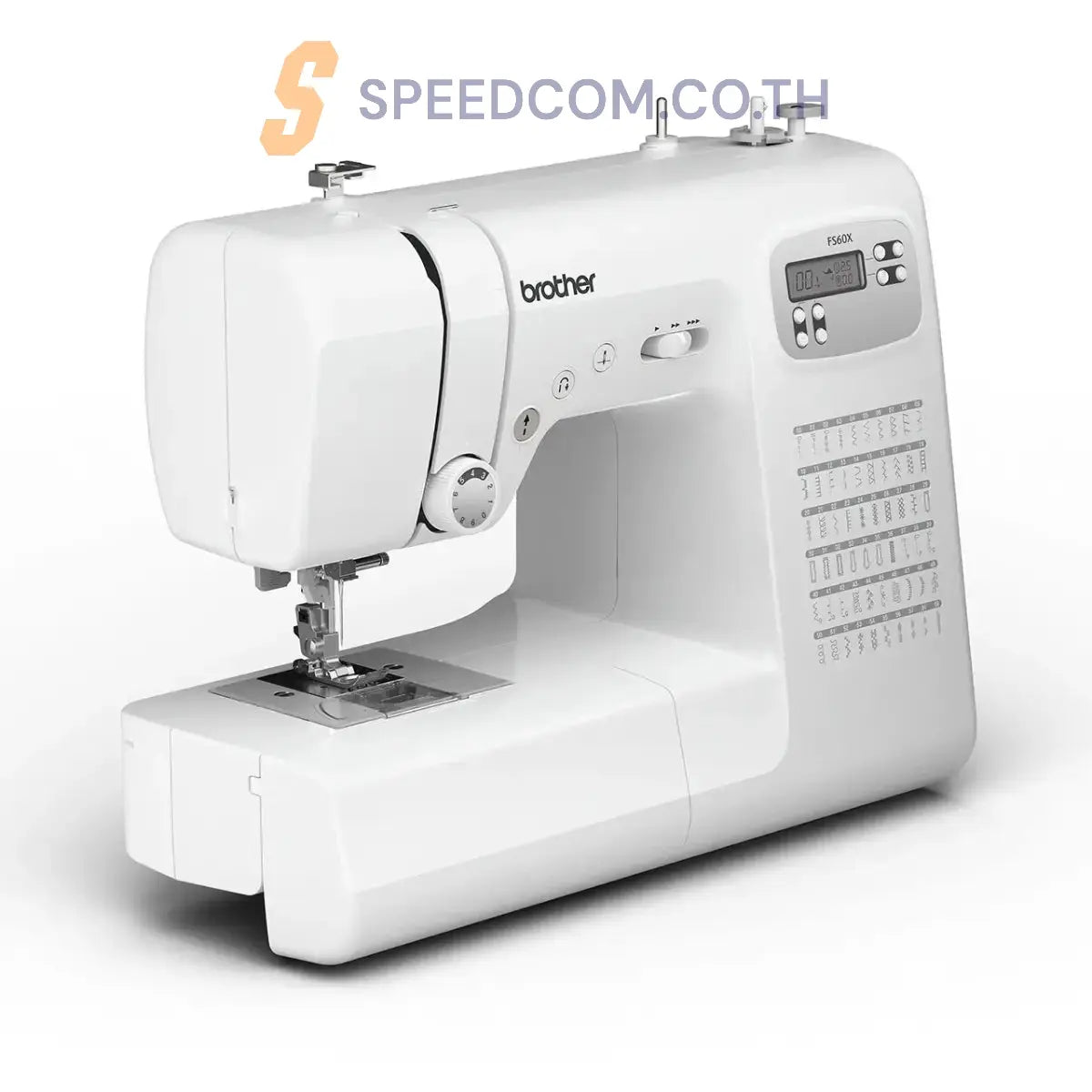 จักรเย็บผ้าระบบคอมพิวเตอร์ Brother FS60X สีขาว