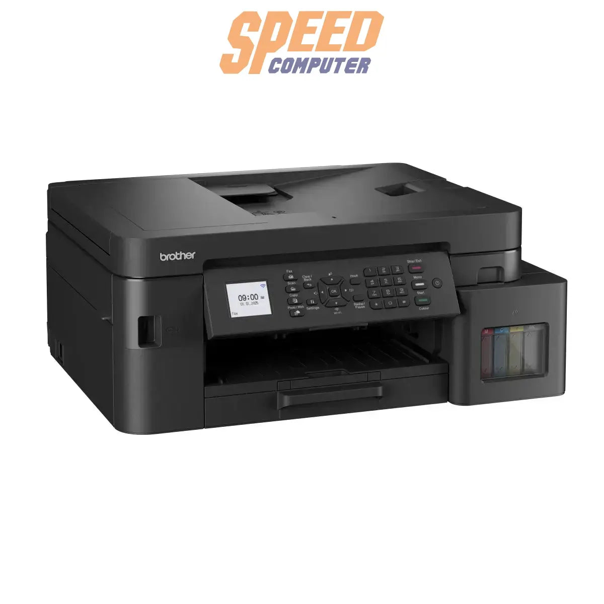 ปริ้นเตอร์อิงค์เจ็ท Brother MFC-T930DW Ink Tank Printer สีดำ - SpeedCom