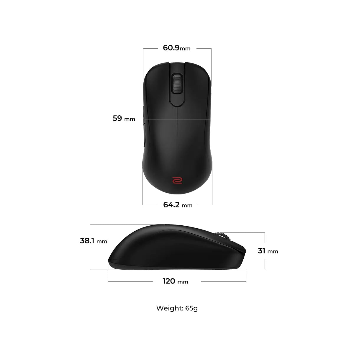เมาส์เกมมิ่งไร้สาย ZOWIE S2-DW 4K Esports สีดำ - SpeedCom