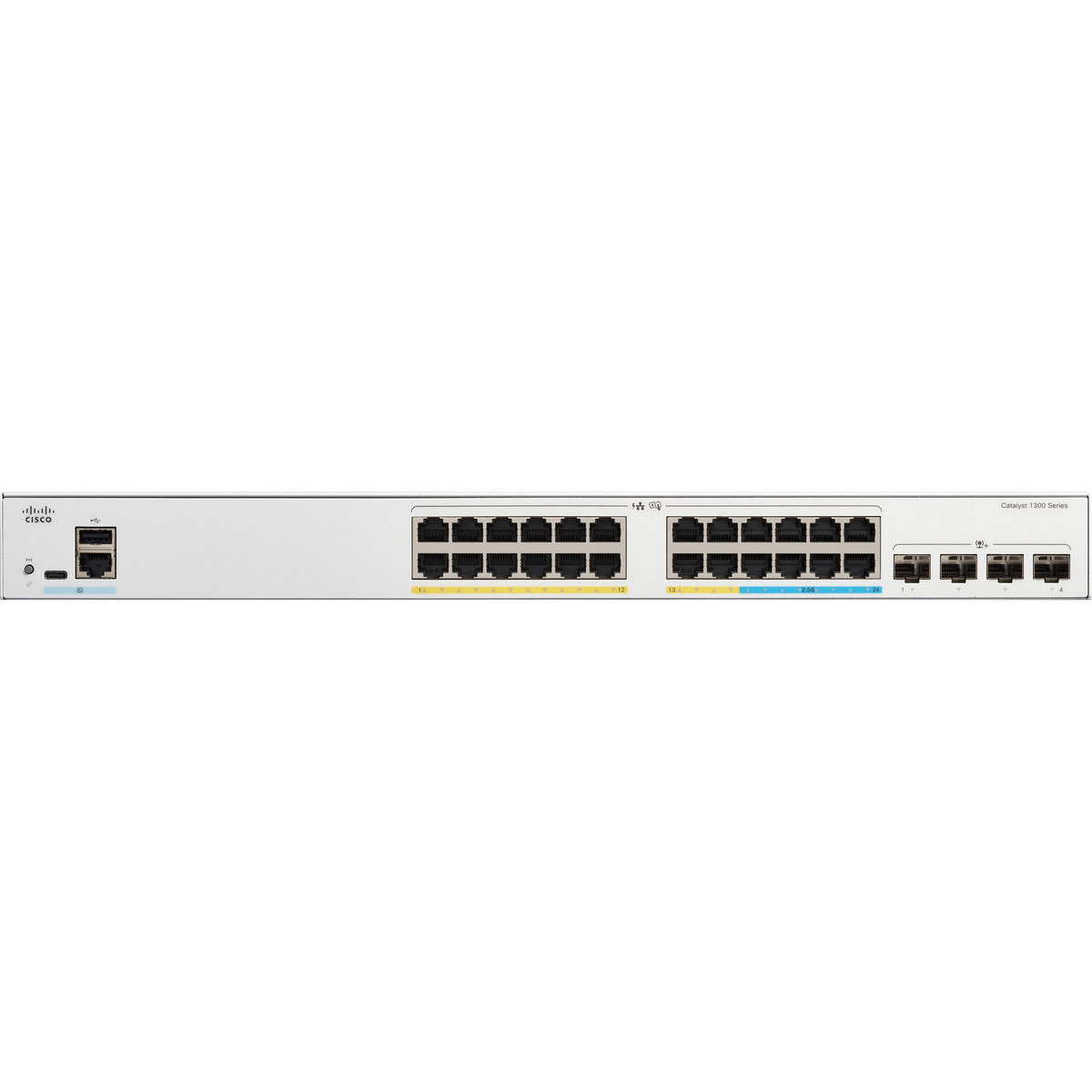 สวิตช์ฮับ Cisco Catalyst 1300 C1300-24MGP-4X 24-Port - SpeedCom
