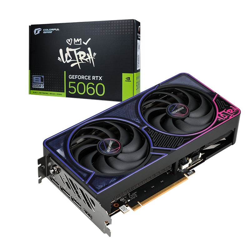 การ์ดจอ COLORFUL iGame GeForce RTX 5060 Ultra DUO OC 8GB-V BLACK สีดำ