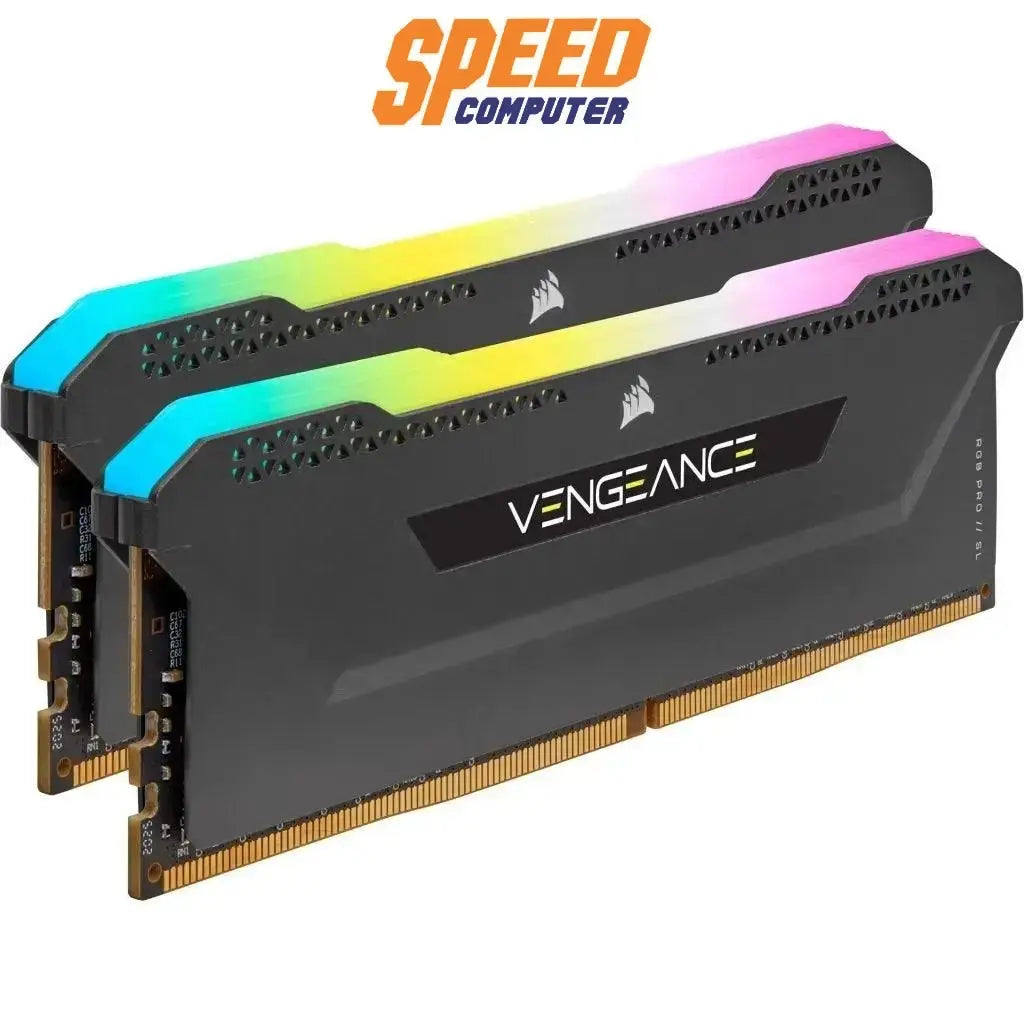 หน่วยความจำ แรม พีซี CORSAIR VENGEANCE PRO RGB SL 16GB (8GBX2) DDR4 3600MHz - SpeedCom