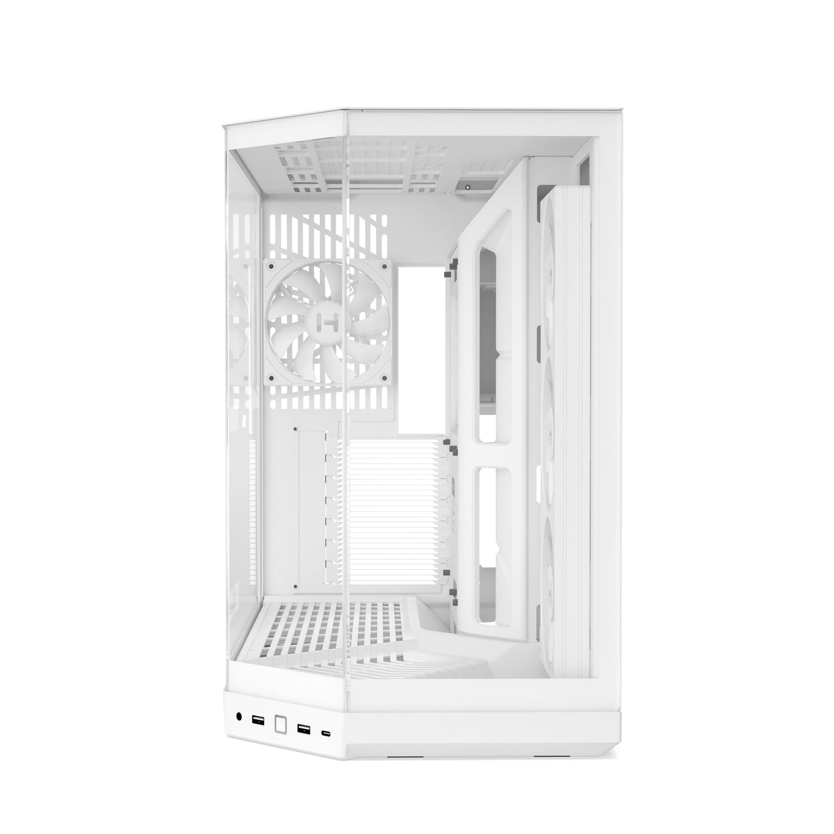 เคส HYTE Y50 RGB E-ATX Mid Tower Panoramic Glass