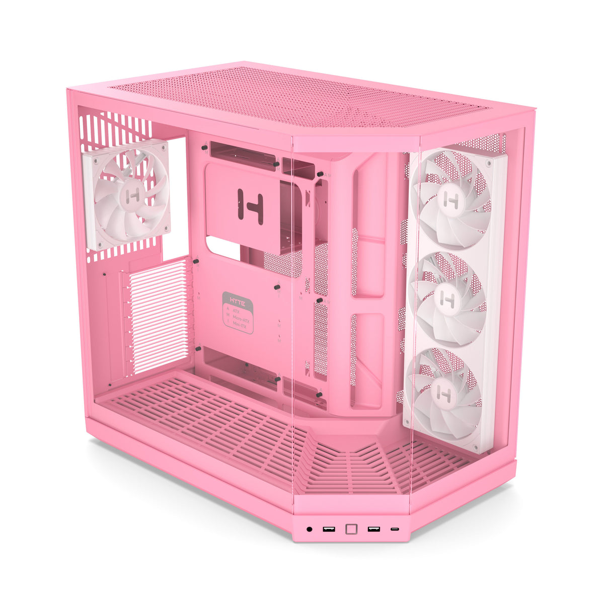 เคส HYTE Y50 RGB E-ATX Mid Tower Panoramic Glass