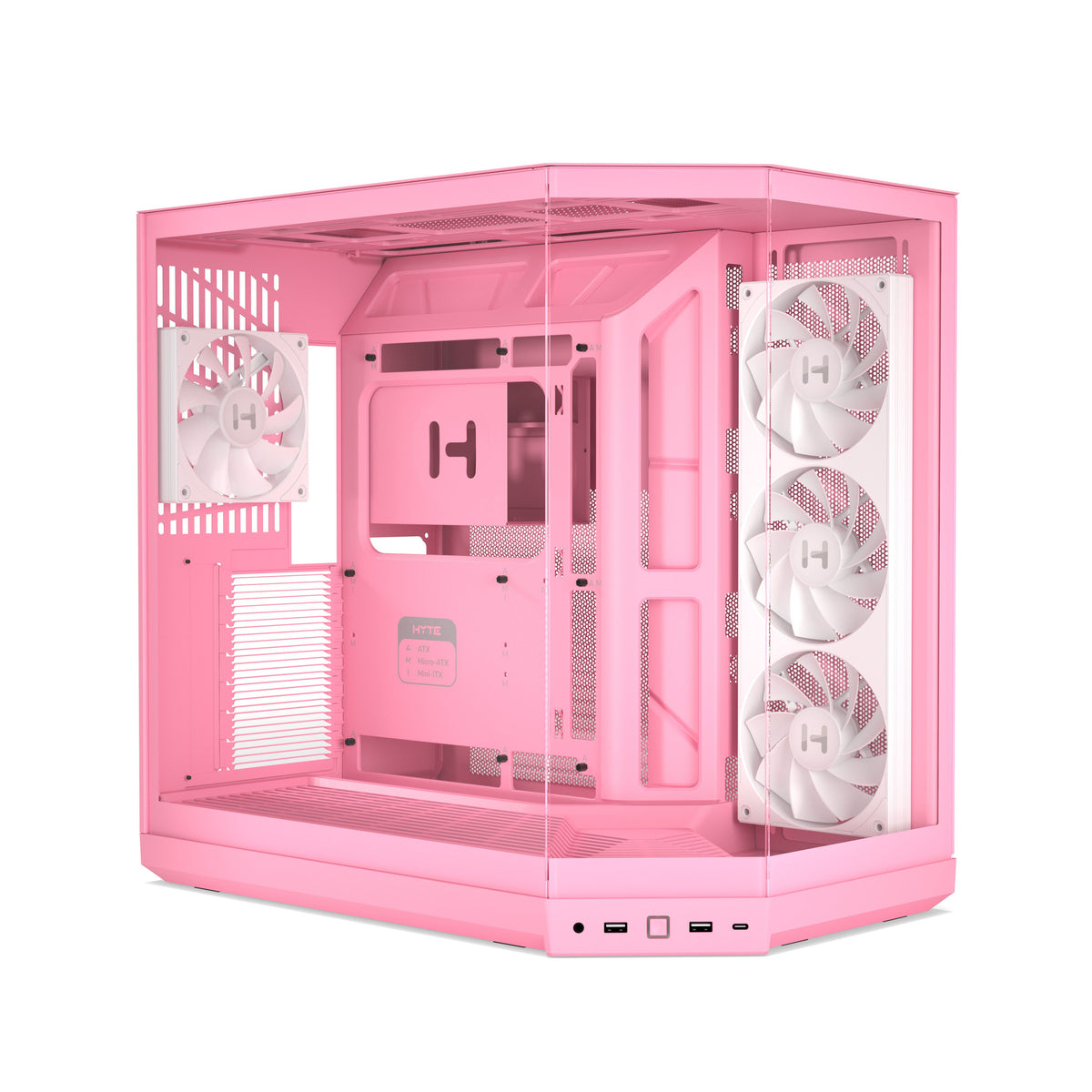 เคส HYTE Y50 RGB E-ATX Mid Tower Panoramic Glass