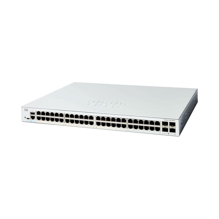 สวิตช์ฮับ Cisco C1300-48FP-4G Catalyst 1300 48-Port Gigabit Full PoE 740W