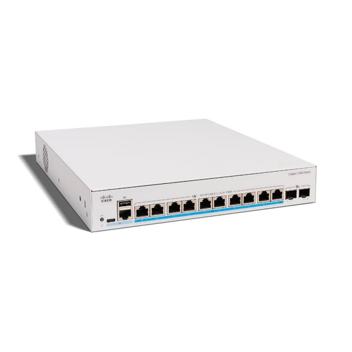 สวิตช์ฮับ Cisco C1300X-10NU-2X Catalyst 1300X 10-Port 5G UPOE 385W - SpeedCom