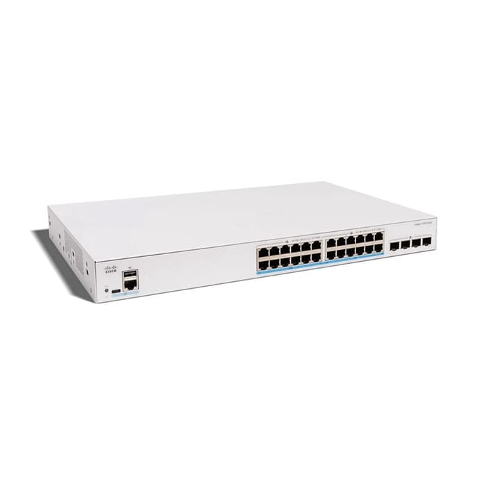 สวิตช์ฮับ Cisco C1300X-24MU-4X Catalyst 1300X 24-Port 2.5G UPOE 740W