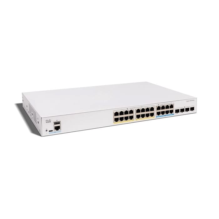 สวิตช์ฮับ Cisco C1300X-24NGU-4X Catalyst 1300X 24-Port UPOE 740W - SpeedCom