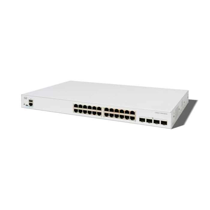 สวิตช์ฮับ Cisco C1300X-24P-4X Catalyst 1300X 24-Port Gigabit PoE - SpeedCom