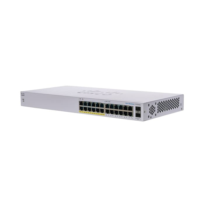 สวิตช์ฮับ Cisco CBS110-24PP-EU 24-Port Gigabit PoE SFP - SpeedCom
