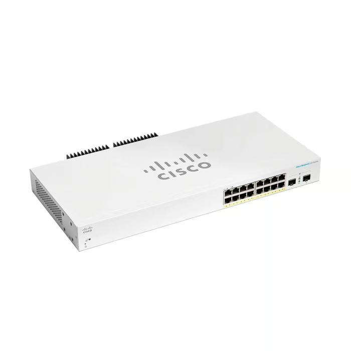 สวิตช์ฮับ Cisco CBS220-16P-2G-EU Smart 16-Port Gigabit PoE+ - SpeedCom