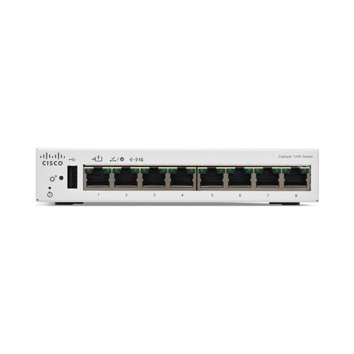 สวิตช์ฮับ Cisco Catalyst C1200-8T-D 8-Port Gigabit Desktop Switch - SpeedCom