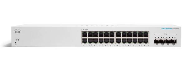 สวิตช์ฮับ Cisco CBS220-24T-4G-EU Smart 24-Port Gigabit - SpeedCom