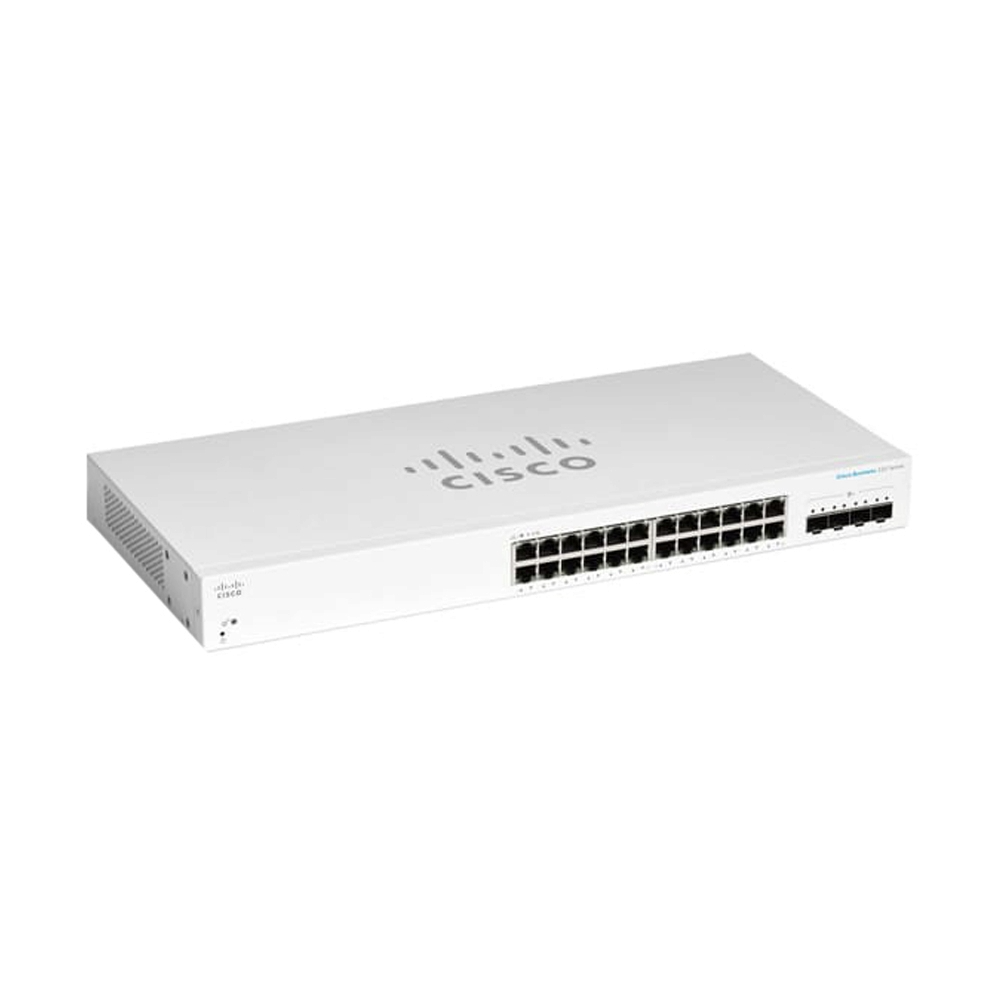 สวิตช์ฮับ Cisco CBS220-24T-4X-EU Smart 24-Port Gigabit 10G SFP+ - SpeedCom