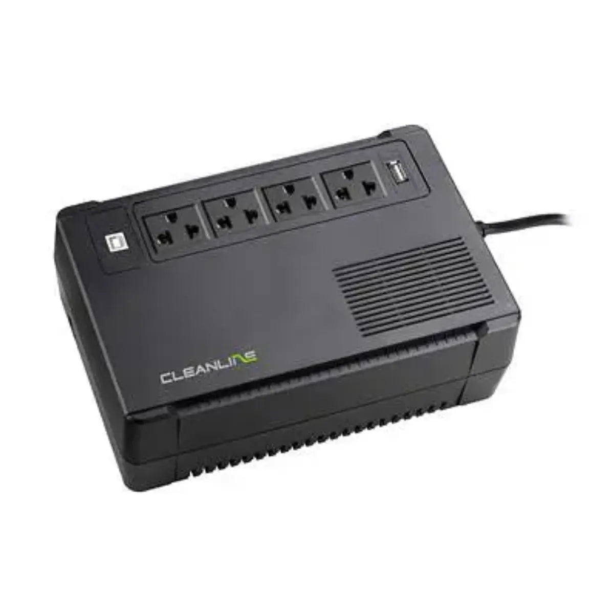 เครื่องสำรองไฟฟ้า (UPS) Cleanline EVOLUTION 1000 สีดำ ให้พลังงานสำรองเสถียร ป้องกันไฟตกไฟกระชาก เหมาะสำหรับคอมพิวเตอร์และอุปกรณ์สำคัญ