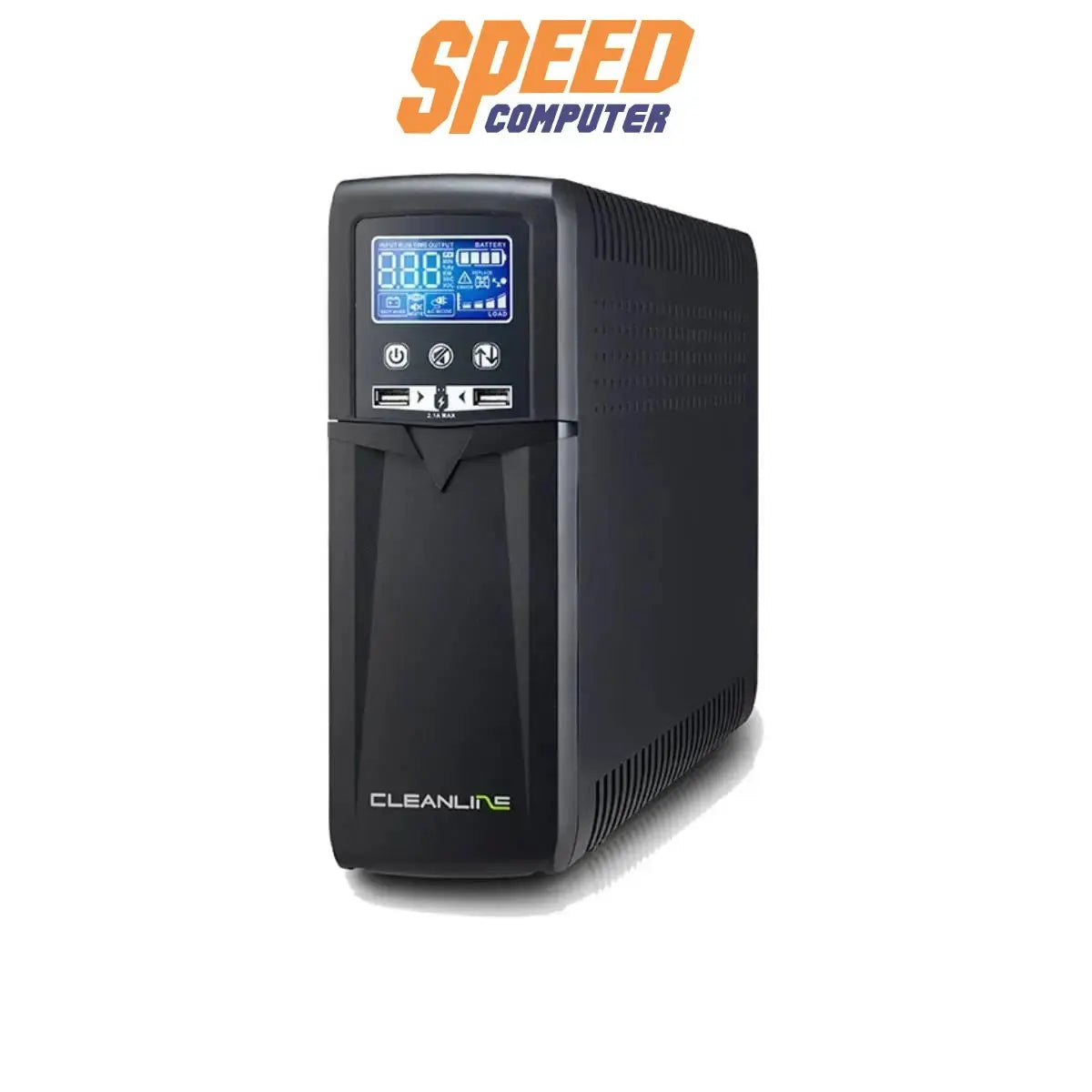 เครื่องสำรองไฟฟ้า Cleanline PRIME 1500 900วัตต์ สีดำ - SpeedCom