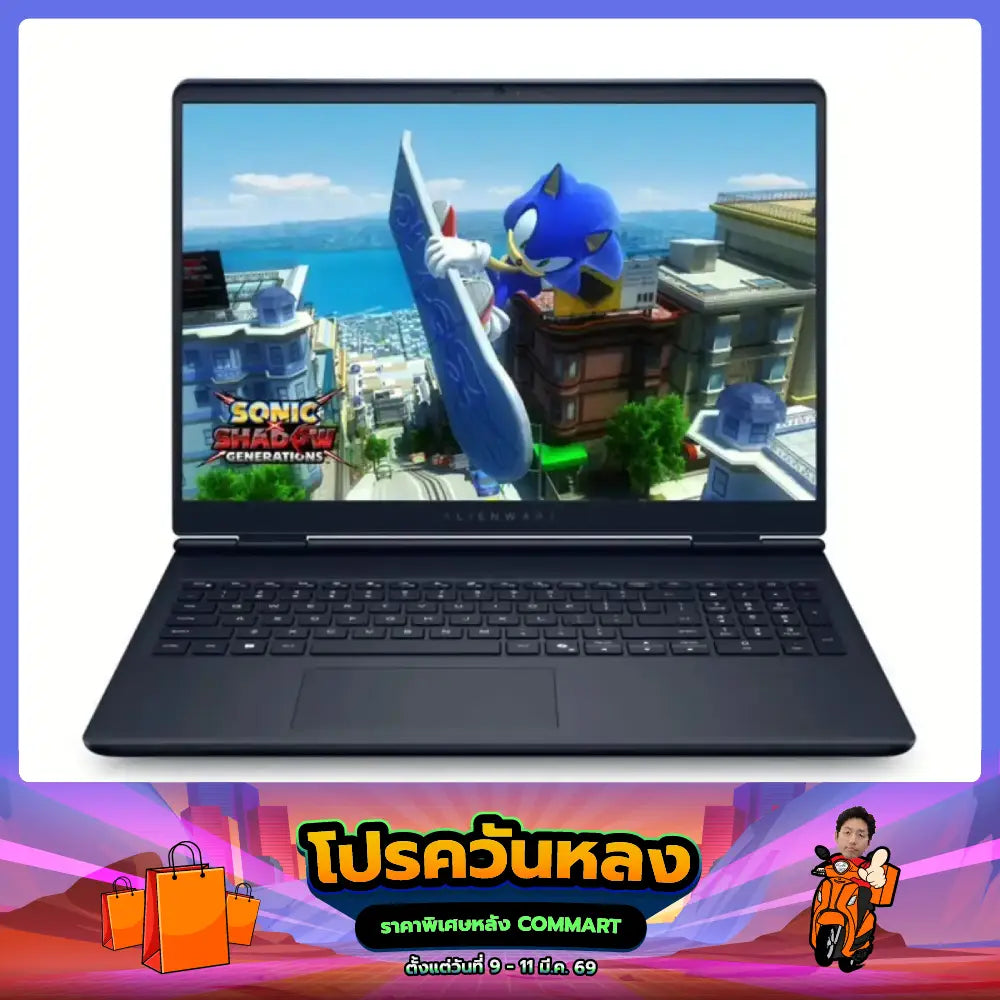 โน๊ตบุ๊ค Dell Alienware 16 Aurora OAC16250I901 Core 9 275H สีน้ำเงิน (Interstellar Indigo)SpeedCom